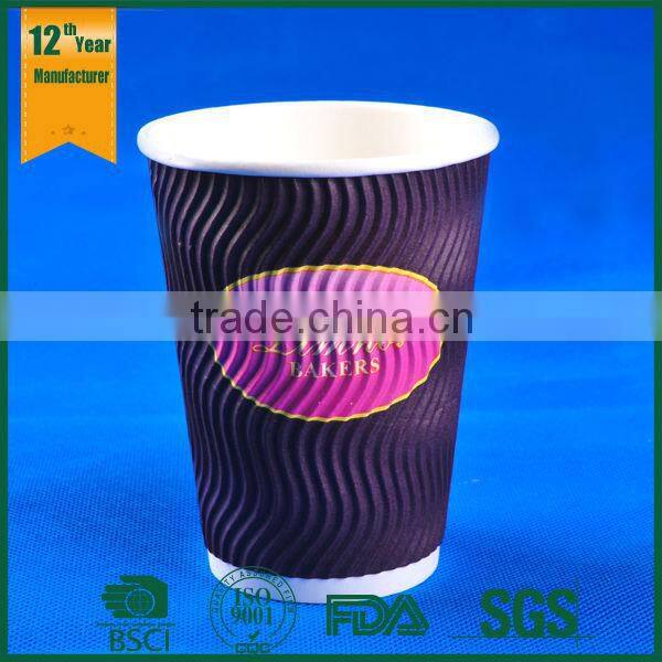 16oz PLA Coated Cheap Disposable Paper Cups for Hot Coffee and Tea