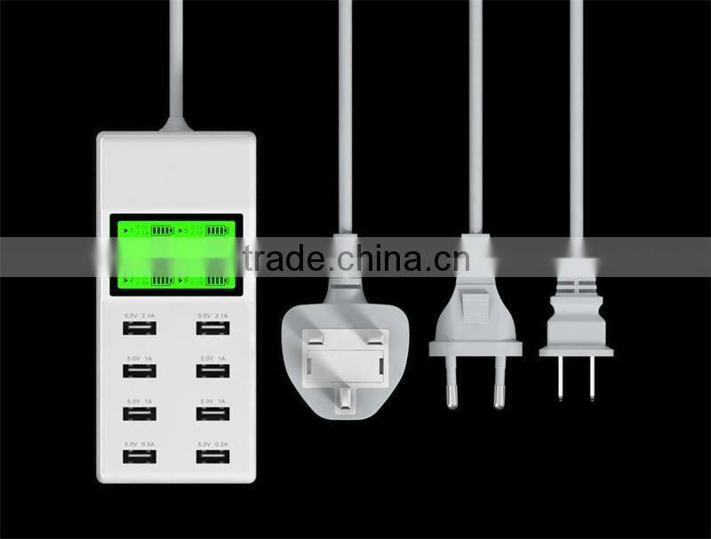 8 Port USB Mobile Charger Wall Charger