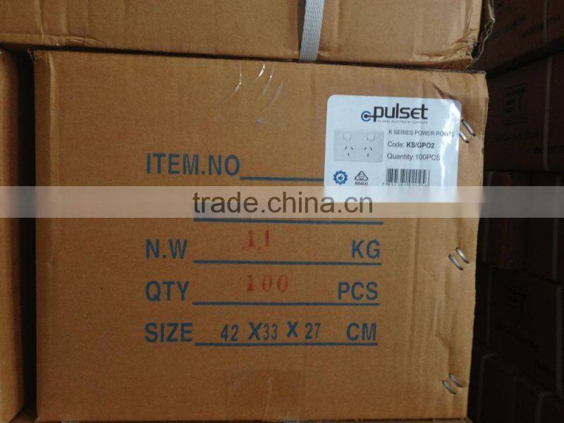 Double Wall GPO Power Point Switch With Socket