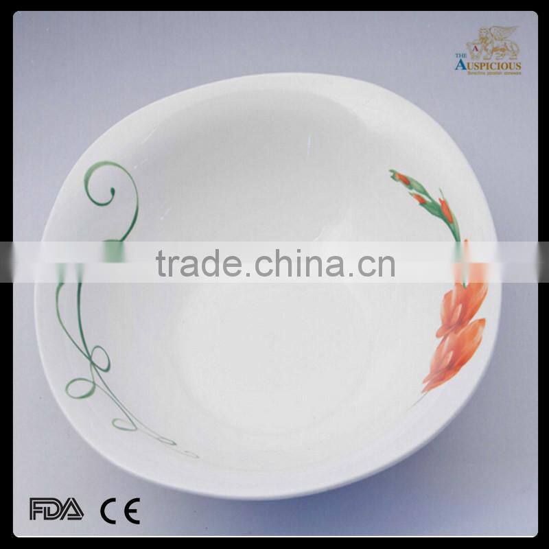 4.5", 6" whiteor decal ceramic bowl