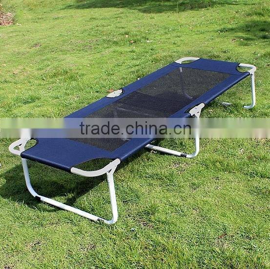 Outdoor portable metal folding beach bed