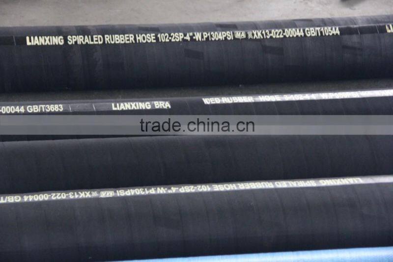 China factory High pressure rubber hose price/ 4 inch rubber hose/flexible rubber hose
