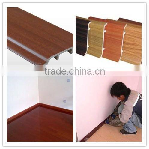 Primed Wooden Baseboard Plastic Extrusion Molding