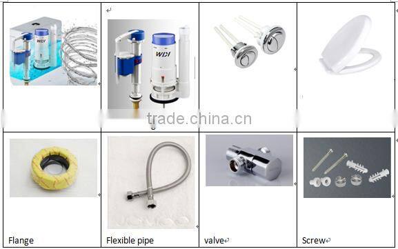 Chaozhou Cheap Siphonic One Piece s-trap sanitary ware toilet T851