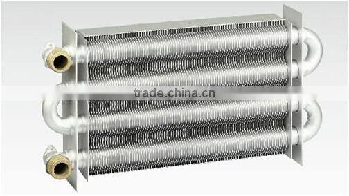 Tube heat exchanger, dual heat exchanger for gas boiler