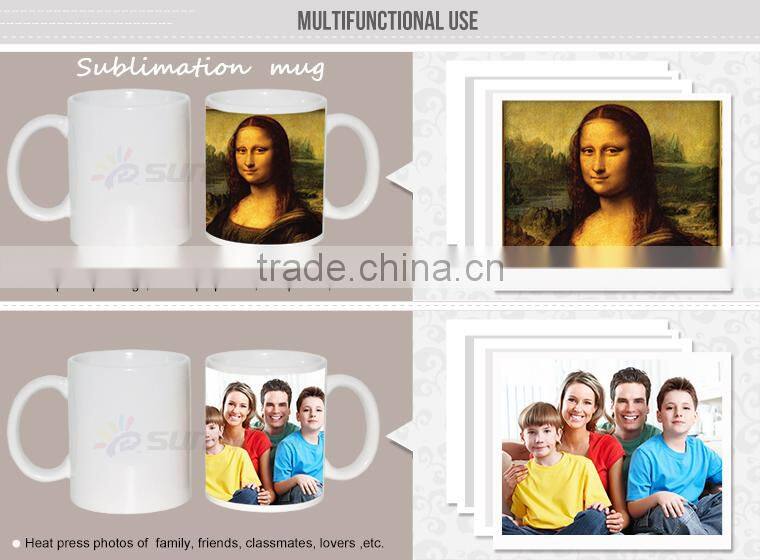 high quality 11OZ sublimation white mug, FDA certificate