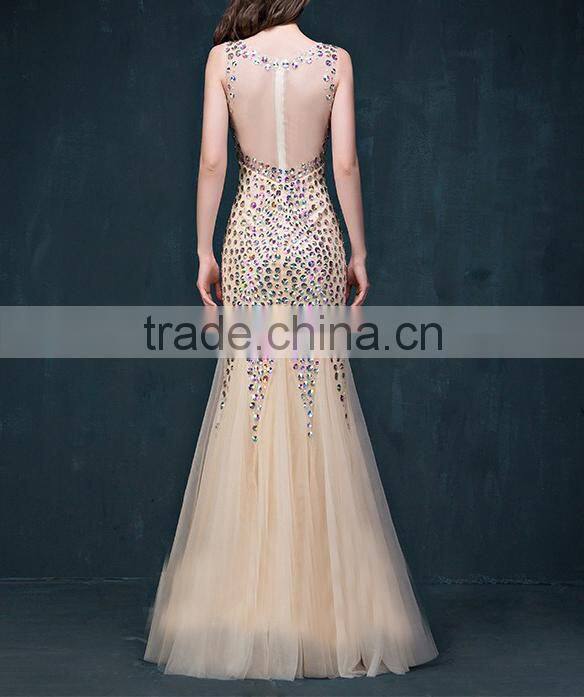 OEM/ODM mini order fashion women fish tail evening dress