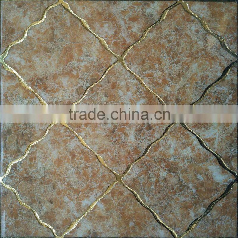 Fujian New design 300x300mm gold plating wall tiles from factory
