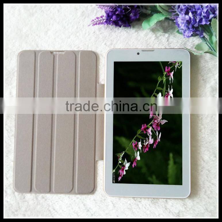 7 Inch Dual Core 3G Calling Dual Sims Android Tablet MTK6572 with Case covered wifi and Bluetooth