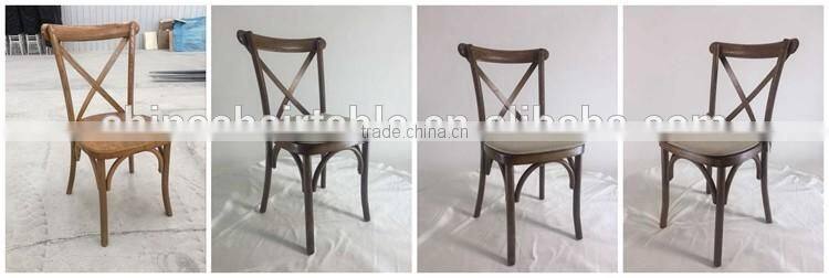 French Style Oak X Cross Back Chair