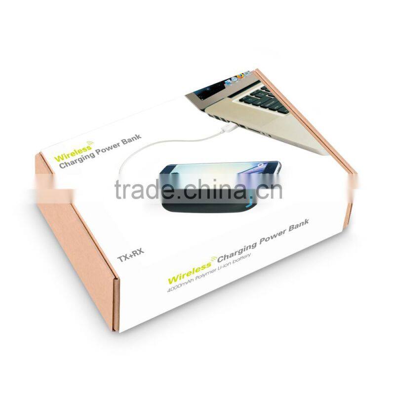 2016 portable travel qi wireless charging power bank battery charger for Lenovo for Blackberry Z10 Z30 (T-410)