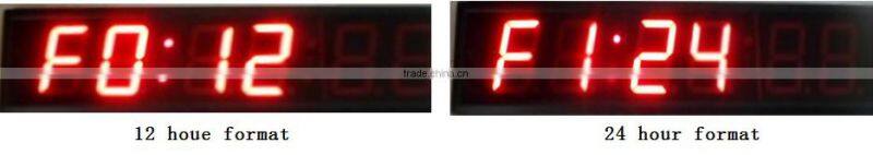 6"&7" large red remote led digital timer clock with countdown/countup function for sports