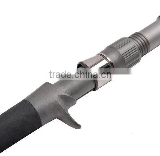 Portable 3-Piece Medium Heavy Graphite Baitcasting Casting Fishing Rod Travel Fishing Rod in Freshwater Inshore Saltwater Fishin