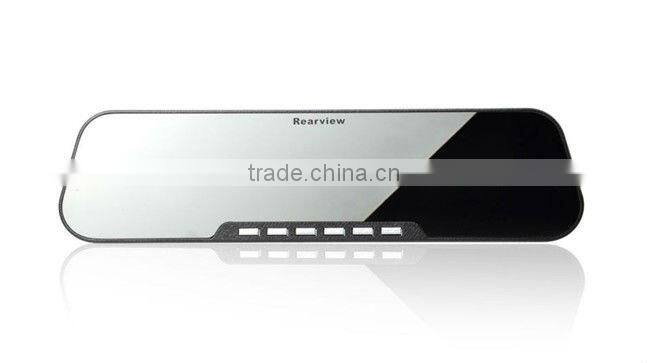 Cheap DVR 2.7 inch car rearview mirror type and bluetooth handsfree car kit mirror wd0608