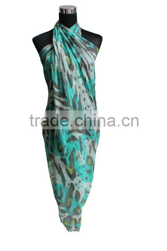 Long beach sarong scarf and shawl