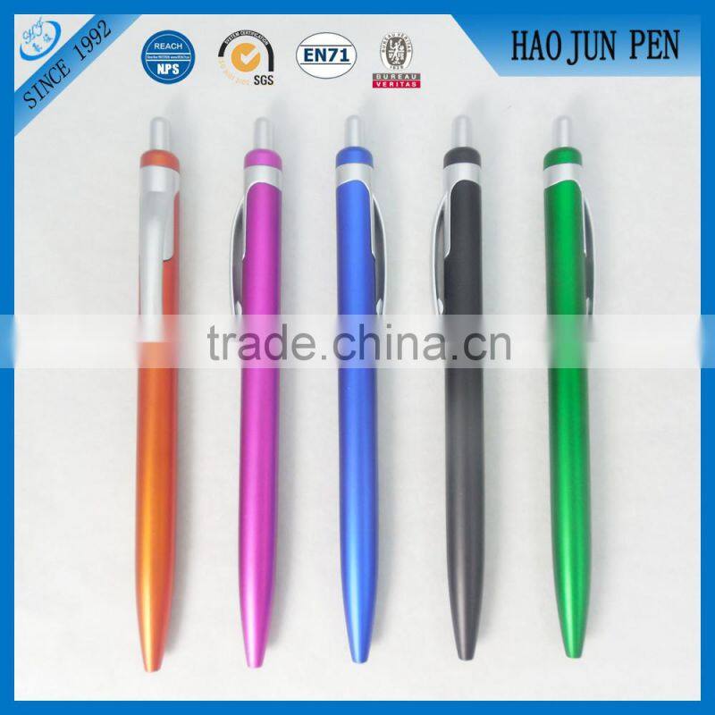 Wholesale Cheap Colorful Plastic Ballpoint Pen Without Logo Printing