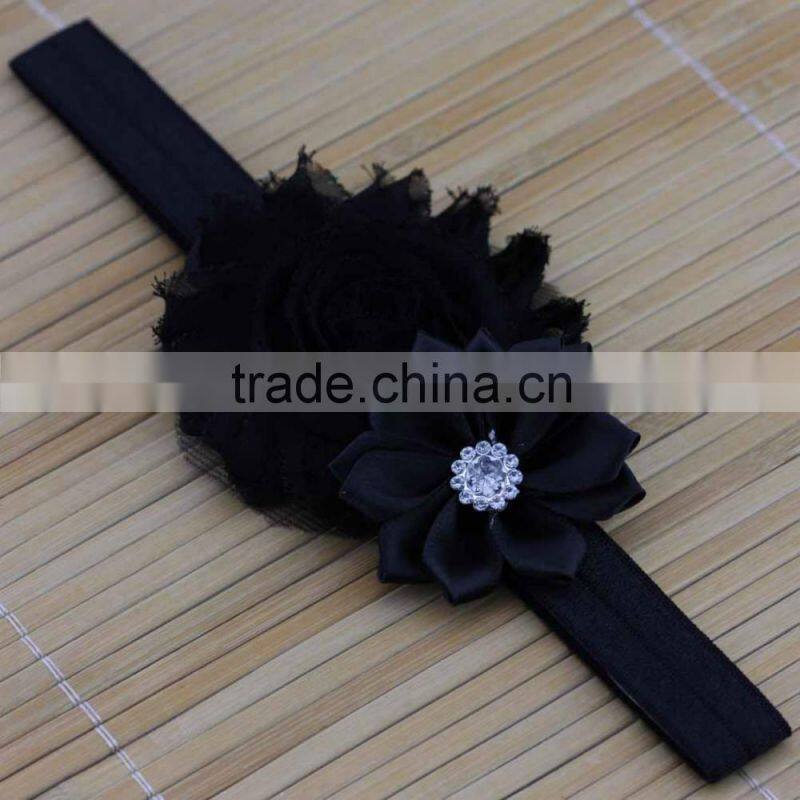 Newborn Baby Girls Flower Headband Soft Elastic Band Headwear Hair Accessories