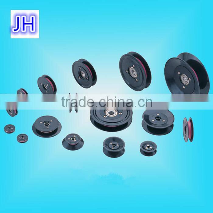 Plastic combined ceramic pulley for wire guiding wire guide pulley