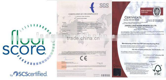 pvc waterproof laminate flooring price with ce