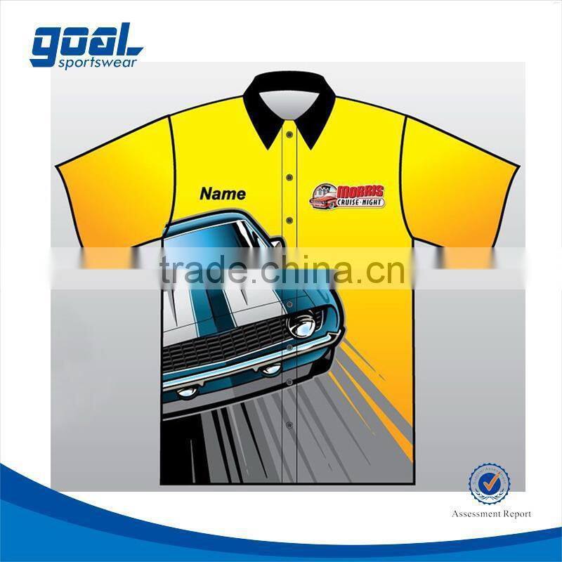 New design digital printing motocross racing gear racing shirts