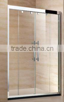 high quality 304 stainless steel frame shower screen D50B