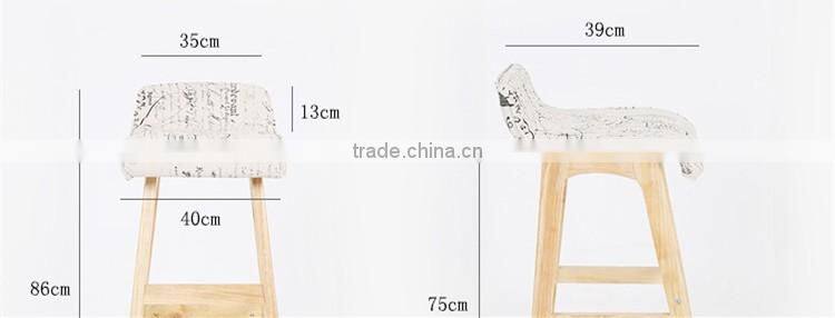 Better High Quality wood Bar Chair with great price Y098