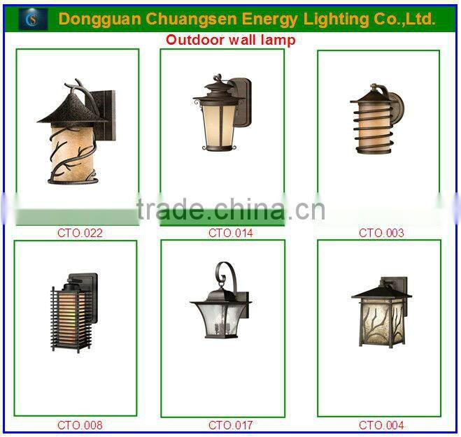 2015 Black metal outdoor wall sconce manufacturer with UL