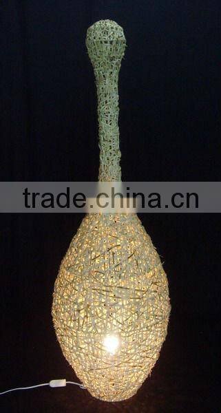 Modern Brown Rattan Floor Lamp/Lights of decoration with CE