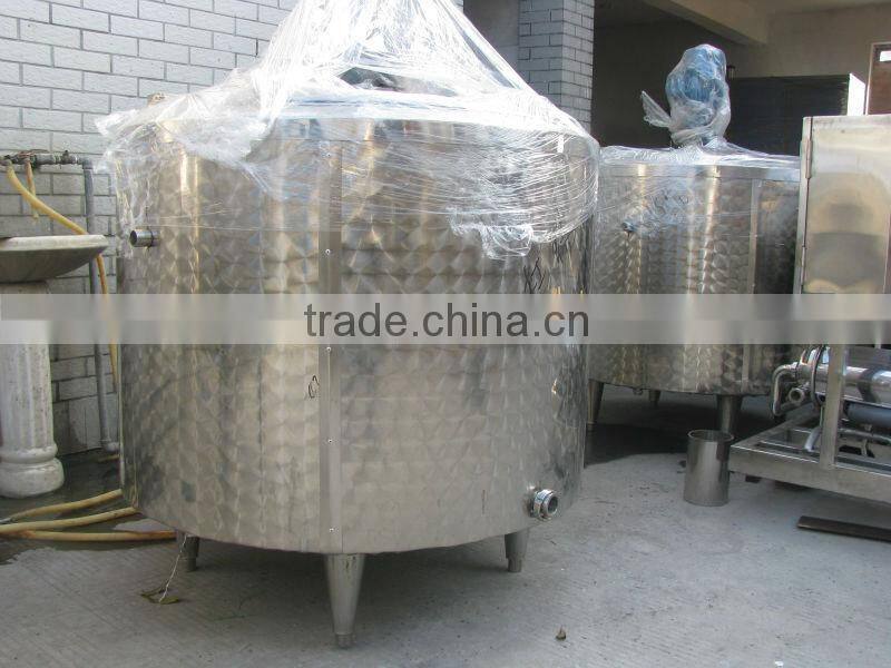 Stainless steel mixing vat