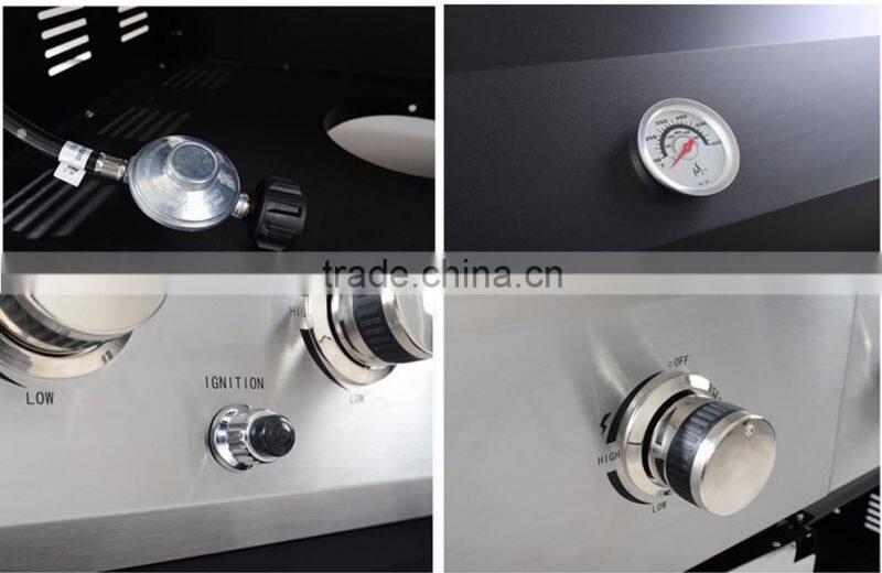 Large cooking area 6 main burner grills with a side burner