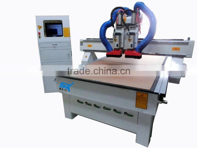 Multi spindle cnc milling machine carving Wood/PVC/Acrylic/MDF/sofa table furniture legs SKW-1325