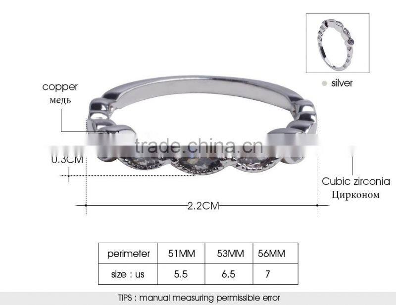 Treasure Factory Simple fashion jewelry couple rings horse eye diamond ring copper ring