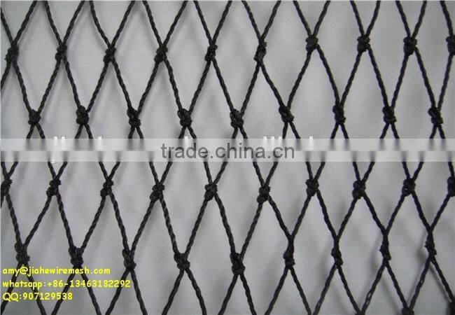 Top quality black anti bird net with knot for agriculture