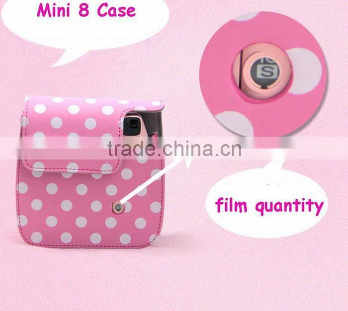 Wholesale leather Camera Bag for Fujifilm instax mini8 in Dongguan