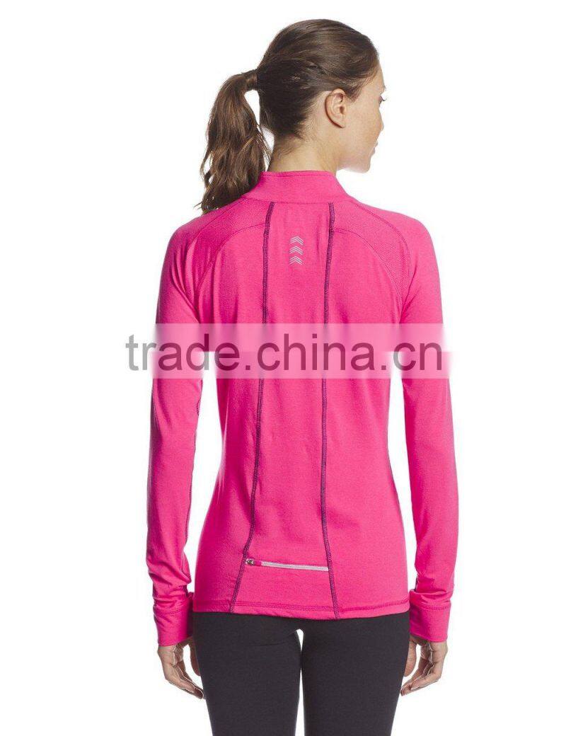supplex/spandex dry fit womens fitness jacket