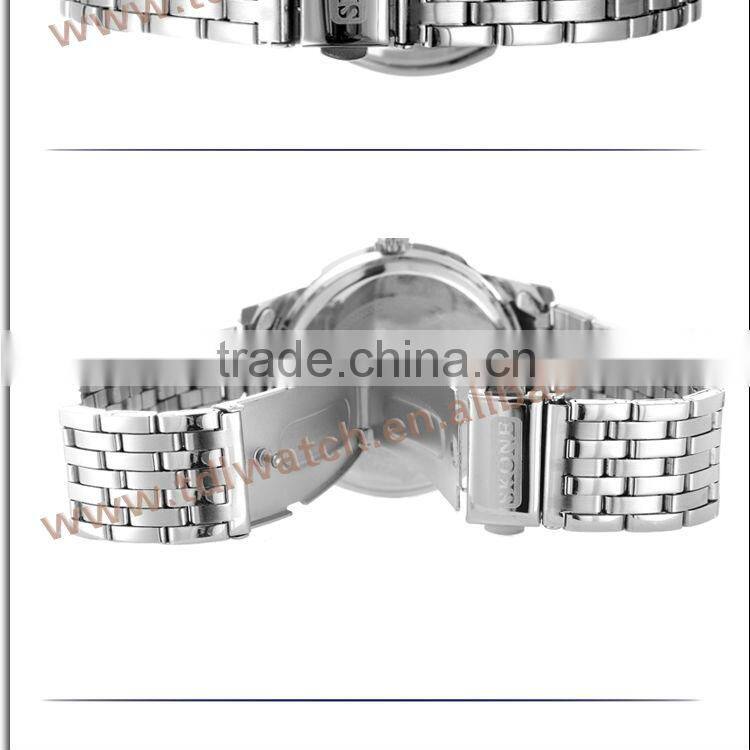 SKONE 7213 stainless steel band best selling brand watch