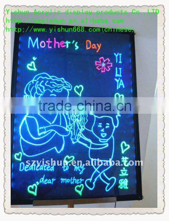 LED colorful fluorescence writing board