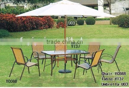 garden outdoor furniture elegant beautiful leisure beach stackable chairs wodden set YC201 YT50 U08