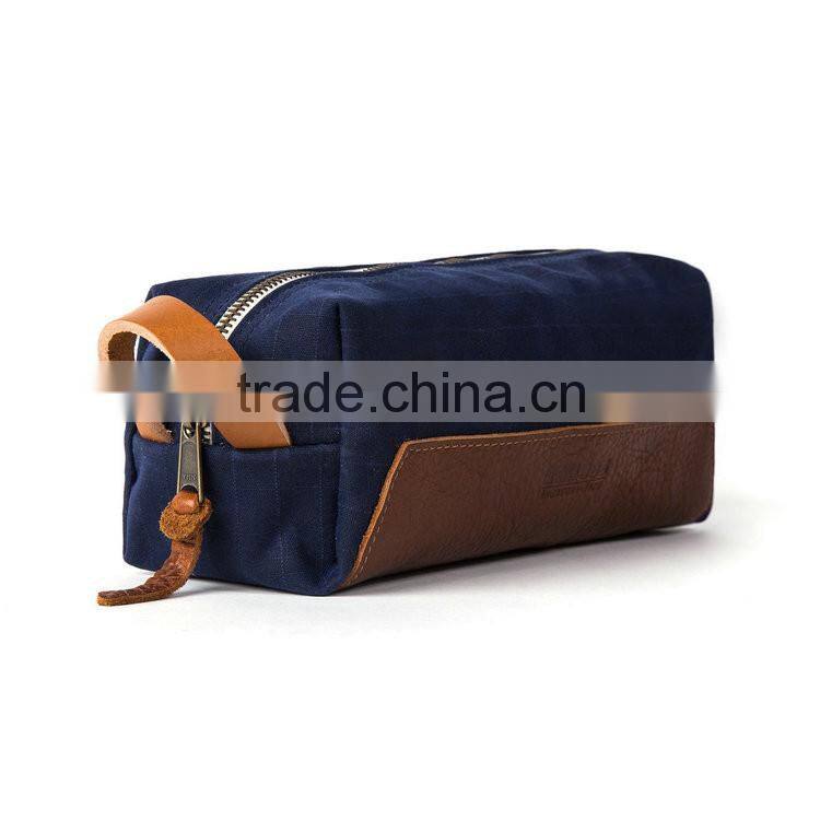 Custom Waxed Canvas Dopp Kits