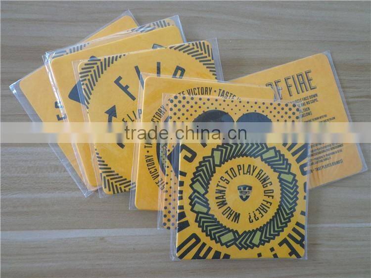 Custom good quality cheap paper beer mats paper mats paper coaster