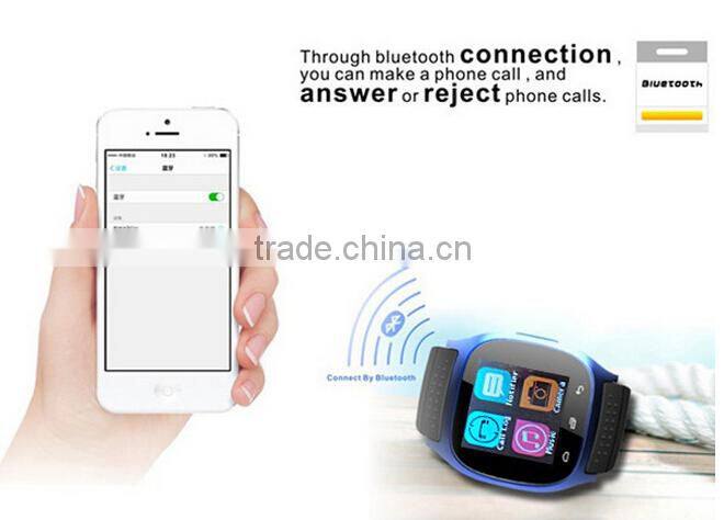 Smart Bluetooth Watch with LED Display Barometer Alitmeter Music Player Pedometer for Android IOS Mobile Phone
