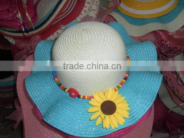 Professional manufacturer best quality wheat straw hats for kids