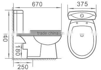 Alibaba Latest Technology Indian Bathroom New Design Human Toilet