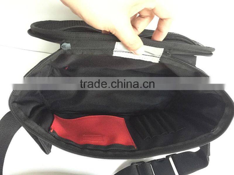 Hot Sell Polyester Mechanic Electrical Rigger Organizer Tote Carpenters Electrical Tool Kit Bag, Hanging Tool