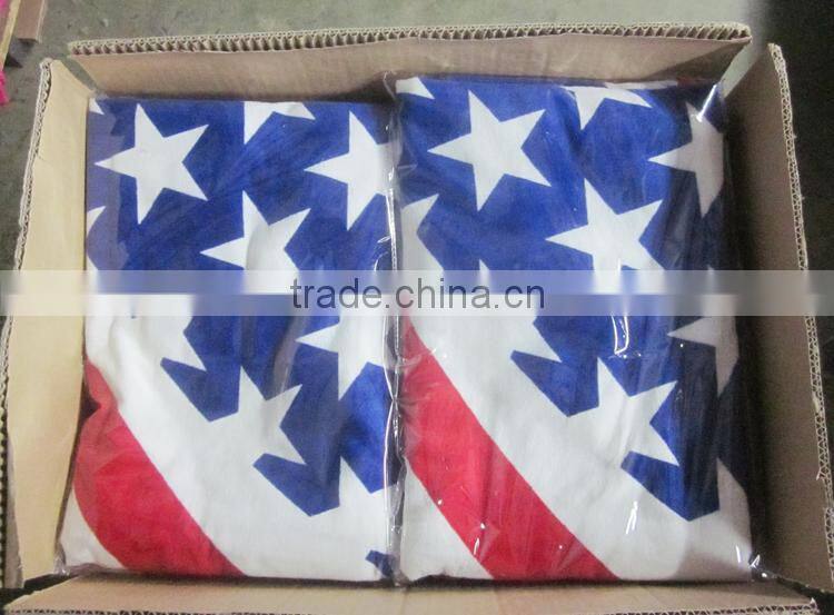 2015 super fashion Customized star printed flag beach towel