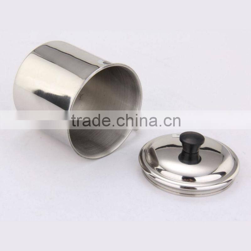 Stainless Steel Tableware Mug with lid