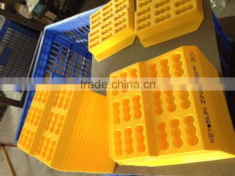 customized cosmetics plastic display stand, plastic tray, blister packaging