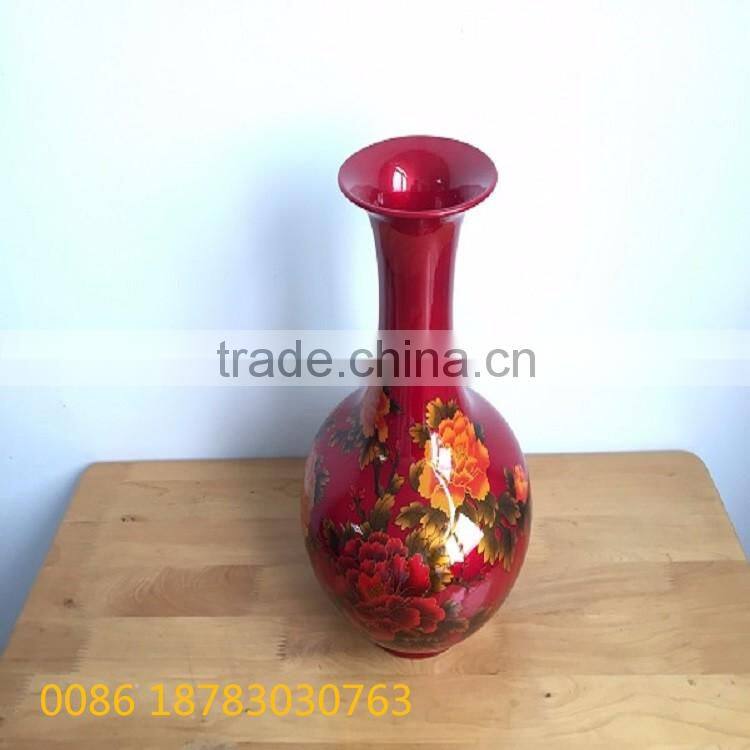 High quality ceramic flower vase with narrow-mouth
