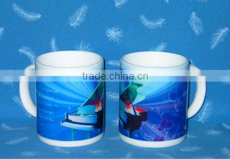 11oz White Ceramic Sublimation Coated Image Mug for Heat Transfer