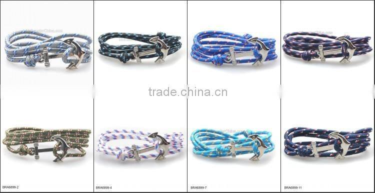 Real Leather Anchor Bracelet For Wholesale